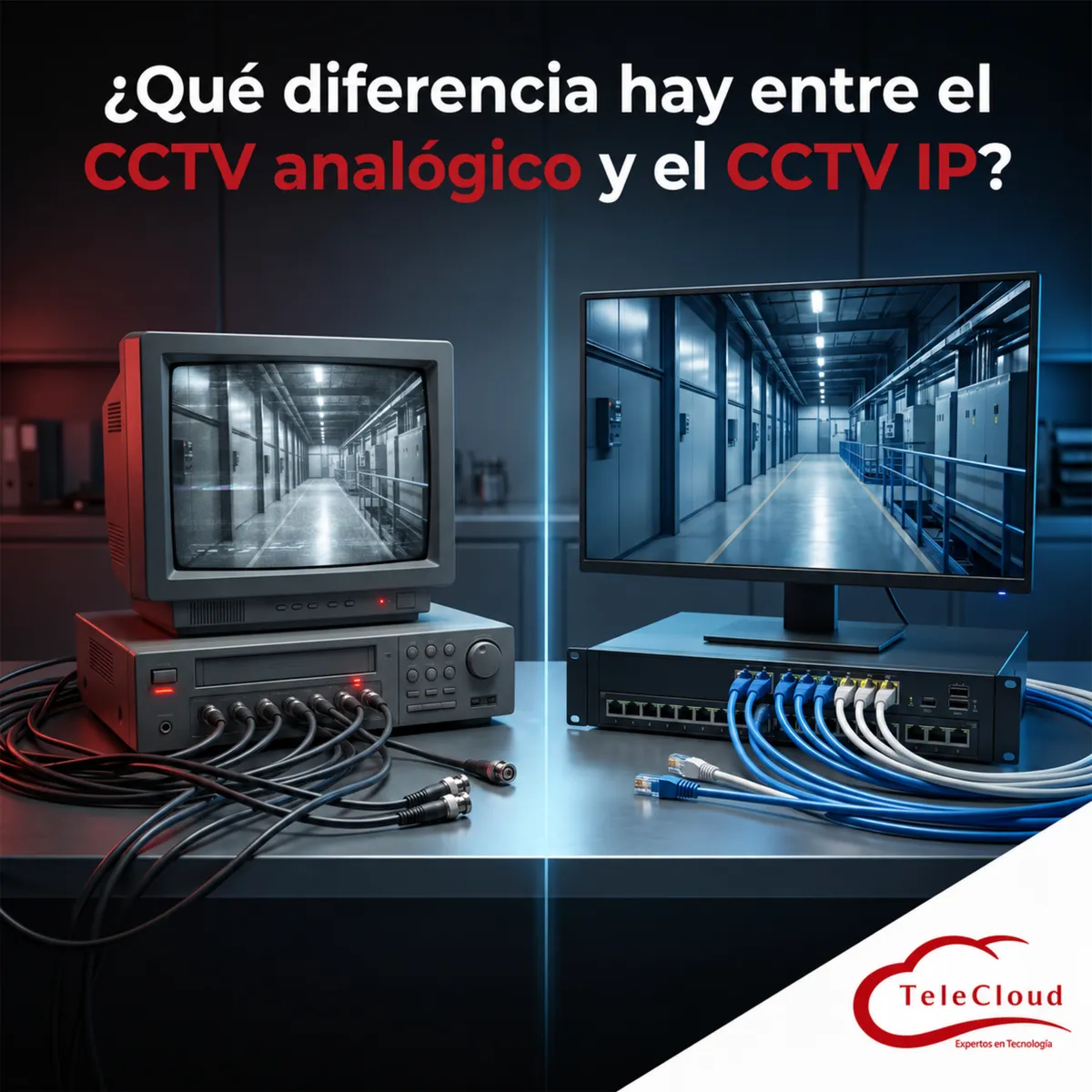 ¿Qué diferencia hay entre el CCTV analógico y el CCTV IP?
