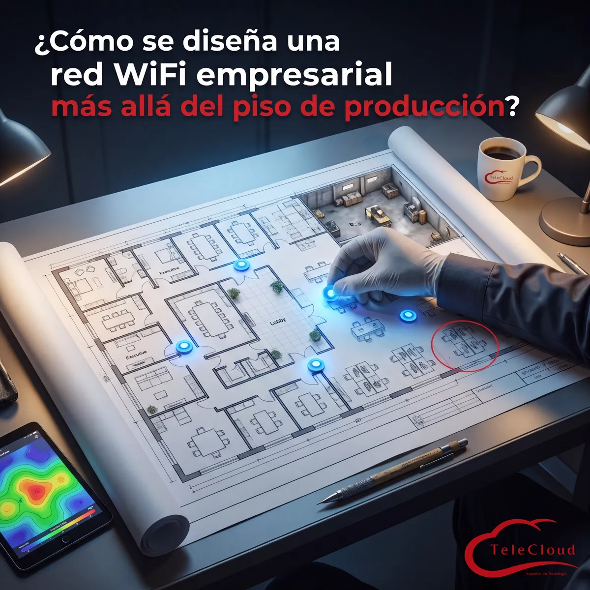 ¿Cómo se diseña una red WiFi empresarial más allá del piso de producción?