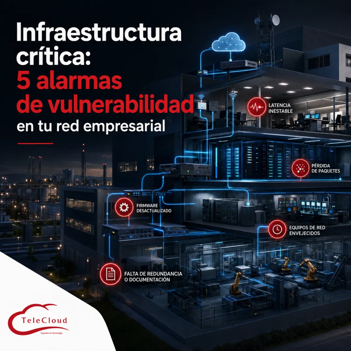 Infraestructura crítica: 5 señales de que tu red actual está a punto de colapsar