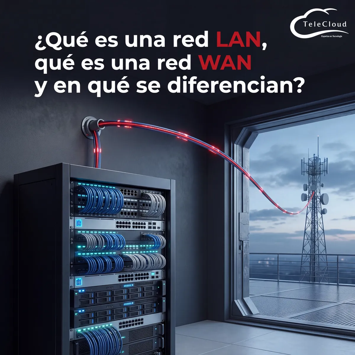 ¿Qué es una red LAN, qué es una red WAN y en qué se diferencian?